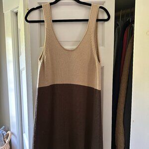 Tobi Knit Mini Low-Back Tank Dress - Sz S